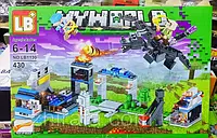 Конструктор великий дитячий Бій з драконом lego Minecraft 430 деталей, конструктор для дітей