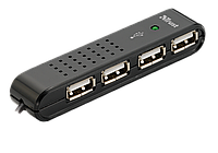 Vecco 4 port usb 2.0 mini hub - black (14591)