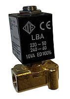 A 5213214071  Електроклапан гарячої води, 230V, 50Hz, TA80*С, 1/8-1/8, на 2 входи