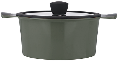 Каструля RINGEL Zitrone Olive 20x9.5 см (2,5 л) з кришкою (RG-2108-20/OL), фото 2