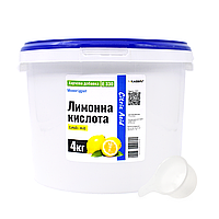 Лимонна кислота ТМ Клебріг 4 кг Харчова добавка Е 330