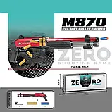 Великий Бластер Nerf дробовик Нерф Remington 870 з гільзами, стріляє м'якими кулями, фото 6