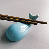 Керамічна підставка для паличок Кит (Блакитний)
