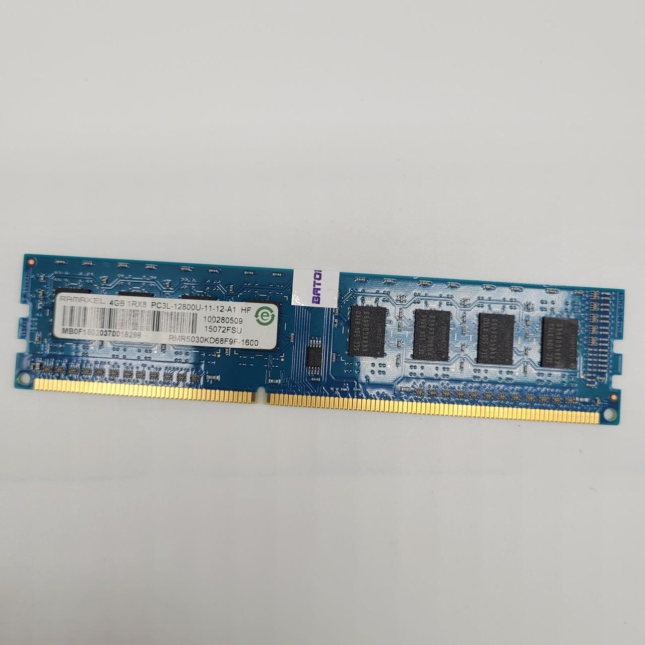 Оперативна пам'ять Ramaxel DDR3L 4Gb 1600MHz PC3L-12800U 1Rx8 CL11 (RMR5030KD68F9F-1600) Б/В