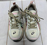 Дитячі кросівки демісезонні Kimbo аля Asics 32-37 бежеві, фото 2