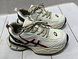 Дитячі кросівки демісезонні Kimbo аля Asics 32-37 бежеві, фото 6