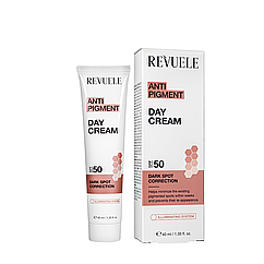 Крем для обличчя відбілюючий антипігментний Revuele Anti Pigment Day Cream SPF 50, 40 мл