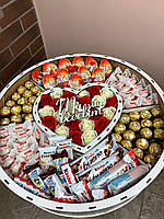 Вкусный подарочный набор со сладостями для девушки, набор в форме рафаэлло для жены, мамы, ребенка NDB-6