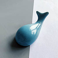 Керамічна підставка для пензлика Кит (Блакитний)