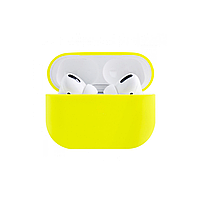 Силиконовый чехол для наушников Airpods PRO (Желтый)