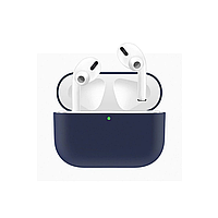 Силиконовый чехол для наушников Airpods PRO (Темно-синий)