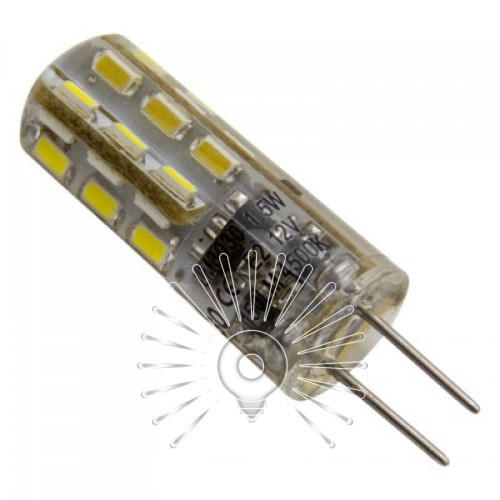 Лампа Lemanso G4 24LED 1,5W AC/DC 12V 150LM 6500K силікон/LM3030, фото 1