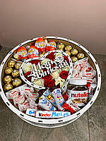 Вкусный подарочный набор со сладостями для девушки, набор в форме рафаэлло для жены, мамы, ребенка NDB-16