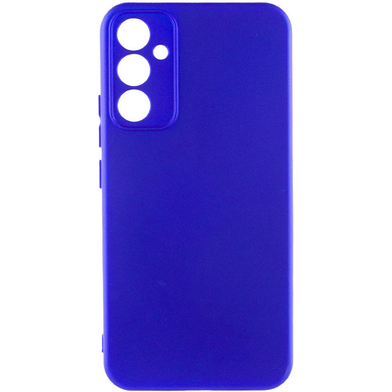 Чохол Silicone Cover Lakshmi Full Camera (AA) для Samsung Galaxy S25 | Мікрофібра Синій / Iris