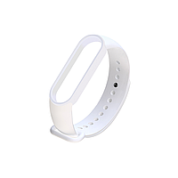 Силиконовый ремешок для фитнес-браслета Mi band M6/7/8 (Белый)