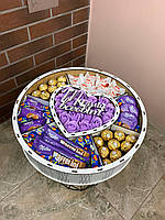 Вкусный подарочный набор со сладостями для девушки, набор в форме рафаэлло для жены, мамы, ребенка NDB-17