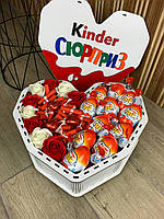 Вкусный подарочный набор со сладостями для девушки, набор в форме сердца для жены, мамы, ребенка NDB-26