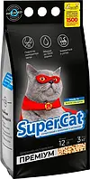 Наповнювач для котячого туалету SuperCat ПРЕМІУМ Деревний усмоктувальний 3 кг (4 л)