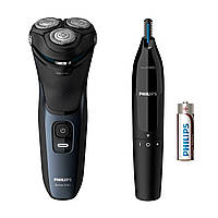 Електробритва PHILIPS Shaver 3000 Series S3134+Тример Philips NT1650