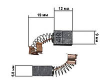 Щетки для электроинструмента 5,8*19*12 СВ 419 внешний фиксатор KOSA