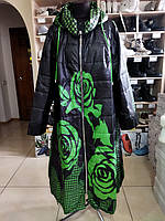 Женское стеганое пальто весна-осень больших размеров M DE POMPADUR производства Турции