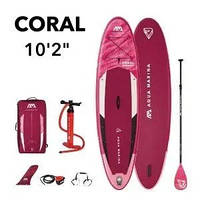 Надувная SUP доска сап борд для серфинга 10'2" Aqua Marina Coral