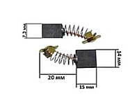 Щетки для электроинструмента 7,3*14*15 П-образный пятак KOSA