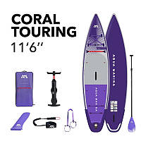 Надувная SUP доска сап борд для туринга 11'6" Aqua Marina Coral Touring Night Fade