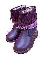 Зимние ботинки для девочек Lapsi фиолетовые 24 р