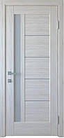 Міжкімнатні двері KFD Гранд / Grand бук шале ПВХ (зі склом сатин)