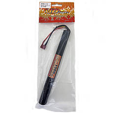 Акумулятор Li-Ion 11.1V 1500mAh - stick 20-40C круглий, Т-конектор (VBPower) (для страйкболу), фото 5