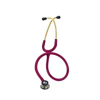 Стетоскоп Littmann Classic 2 Infant 2157 малинового цвета с головкой цвета радуги