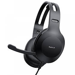 Навушники провідні з мікрофоном HAVIT HV-220d Чорний