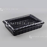 Пластиковая упаковка для суши и роллов SL-339 (278*195*50 мм.) 250 шт/ящ.