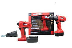 Шурупокрут дитячий іграшковий T 1401, на батарейках, 3 насадки