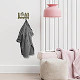 Ключниця настінна металічна 18*12см Home сова на 5 гачків, фото 4