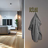 Ключниця настінна металічна 18*12см Home сова на 5 гачків, фото 6