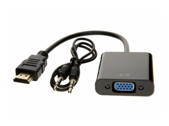 Адаптер-конвертер з HDMI на VGA (перехідник) зі звуком