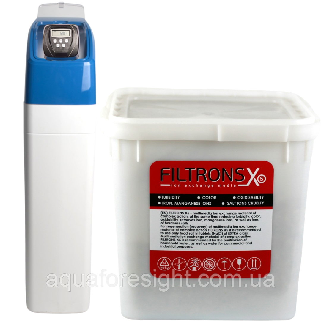 Система комплексного очищення води Filtrons X5 кабінетного типу EVA 1035 (Clack CI), фото 1