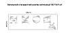Дзеркальна наліпка на стіну напис дім "HOME" 1 метр - акрилова панель для декору інтер'єру, 100*35 см, фото 4
