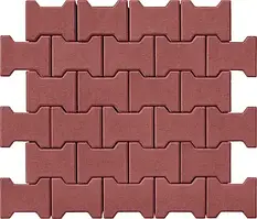 Тротуарна плитка подвійна «Т» 80 вишня