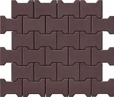 Тротуарна плитка подвійна «Т» 80 венге