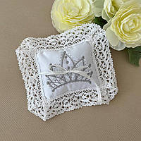 Подушечка "Королівська" для хрестика Бавовна-50%,ПЭ-50% Білий Атлас,кулір арт.91448842