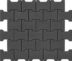 Тротуарна плитка подвійна «Т» 80 графит