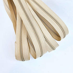 Блискавка рулонна спіральна двостороння Т5 бежева