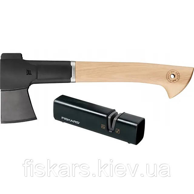 Набір сокира теслярська Fiskars Norden N7 + точило (1051146)