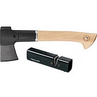 Набір сокира теслярська Fiskars Norden N7 + точило (1051146)