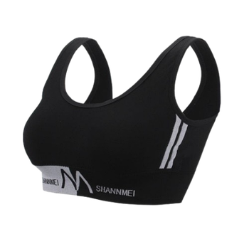 Бюстгальтер чорного кольору Shoulder Sports Suit ABC 888 Жіночий спортивний бюстгальтер універсального розміру