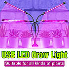 Розумна четверна гнучка фітолампа 40Вт повного спектру з USB пультом, таймером для квітів, овочів, фото 2
