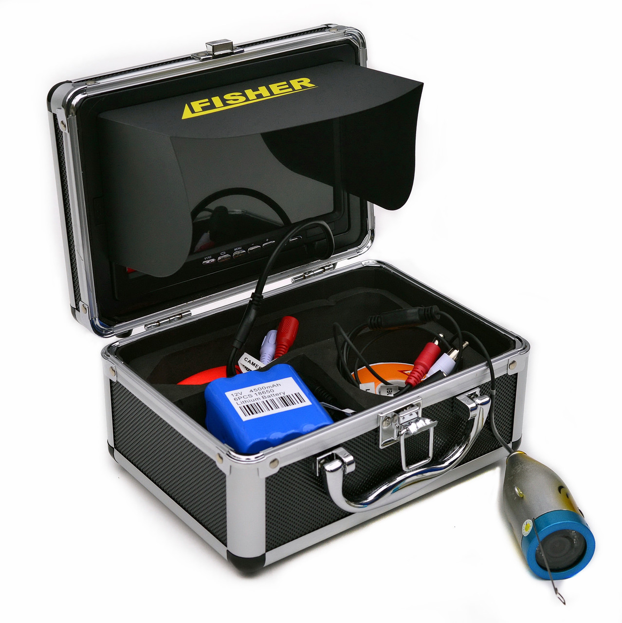 Підводна камера Fisher CR110-7L 30 з вимкненням LED монітора